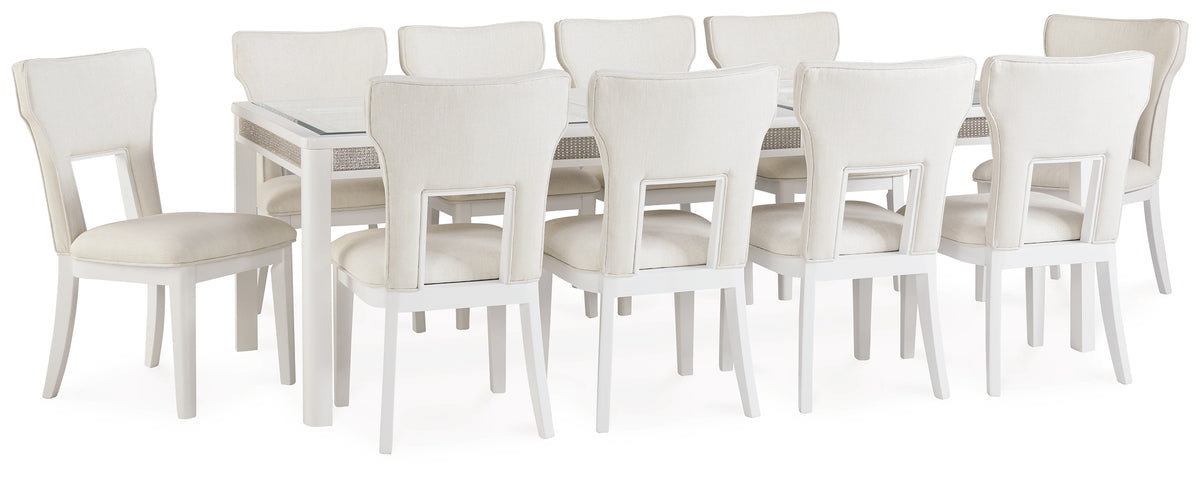 Hoover Furniture Outlet - Ashley Furniture - Chalanna Dining Table and 10 Chairs - Dining Table and 10 Chairs - D822D4