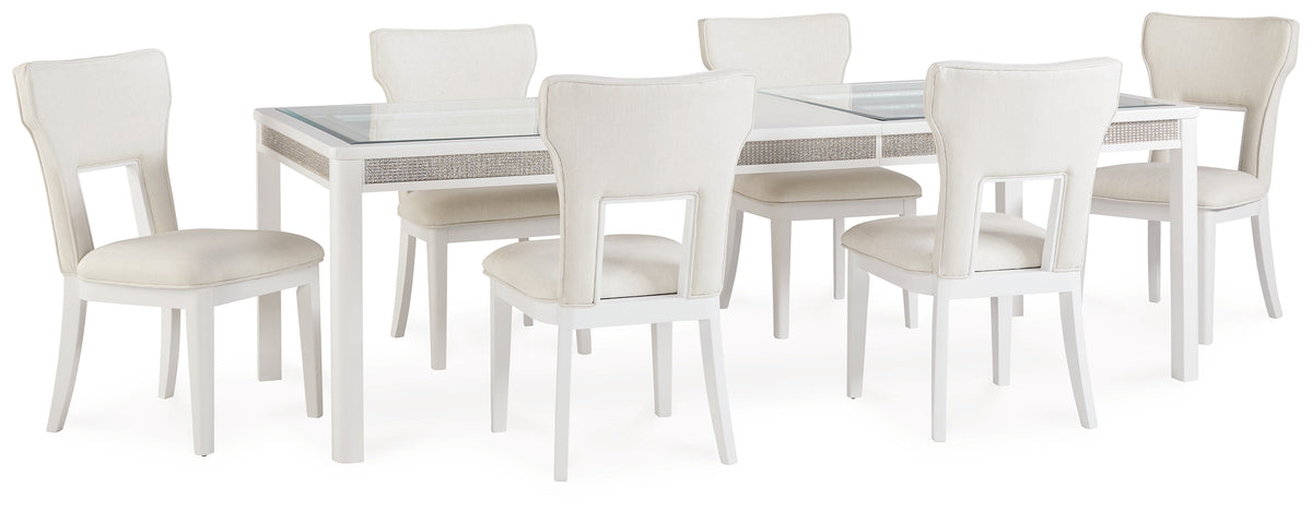 Hoover Furniture Outlet - Ashley Furniture - Chalanna Dining Table and 6 Chairs - Dining Table and 6 Chairs - D822D2