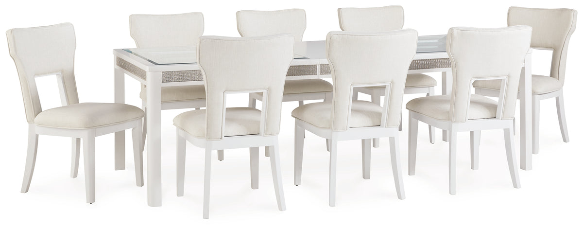Hoover Furniture Outlet - Ashley Furniture - Chalanna Dining Table and 8 Chairs - Dining Table and 8 Chairs - D822D3