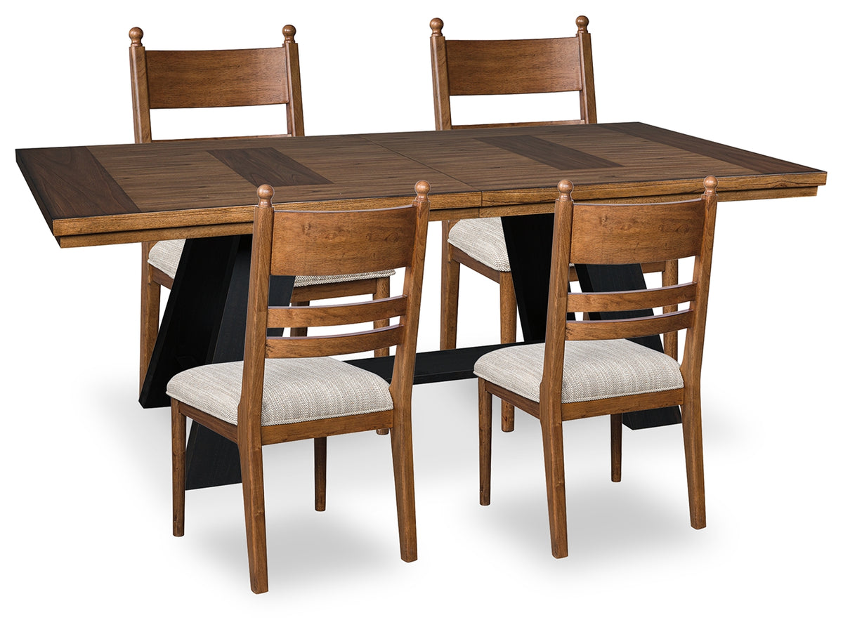 Hoover Furniture Outlet - Ashley Furniture - Greddinton Extension Dining Table and 4 Chairs - Extension Dining Table and 4 Chairs - PCD824D7