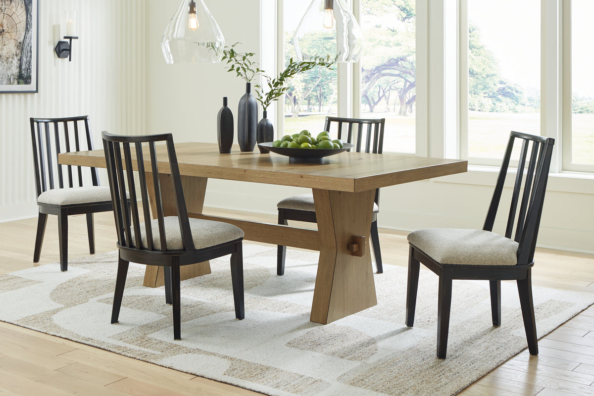 Hoover Furniture Outlet - Ashley Furniture - Galliden Dining Table and 4 Chairs - Dining Table and 4 Chairs - D841D1