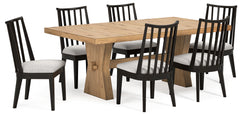 Hoover Furniture Outlet - Ashley Furniture - Galliden Dining Table and 6 Chairs - Dining Table and 6 Chairs - D841D8