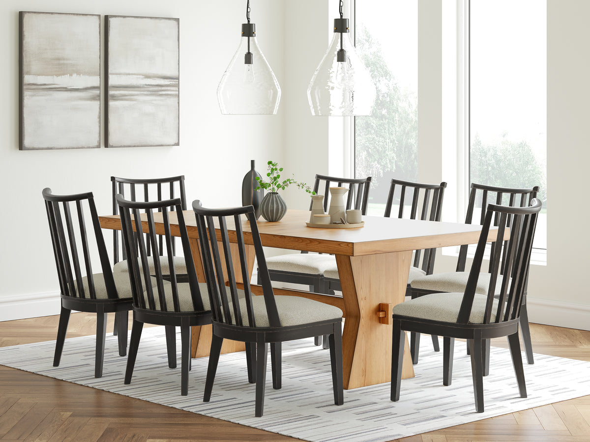Hoover Furniture Outlet - Ashley Furniture - Galliden Dining Table and 8 Chairs - Dining Table and 8 Chairs - D841D9