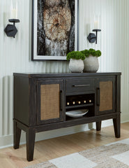 Hoover Furniture Outlet - Ashley Furniture - Galliden Dining Server - Dining Room Server / Black - D841-60