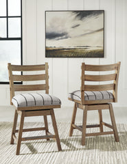 Hoover Furniture Outlet - Ashley Furniture - Ridgester Counter Height Barstool (Set of 2) - Counter Height Barstool (Set of 2) - D858-224X2