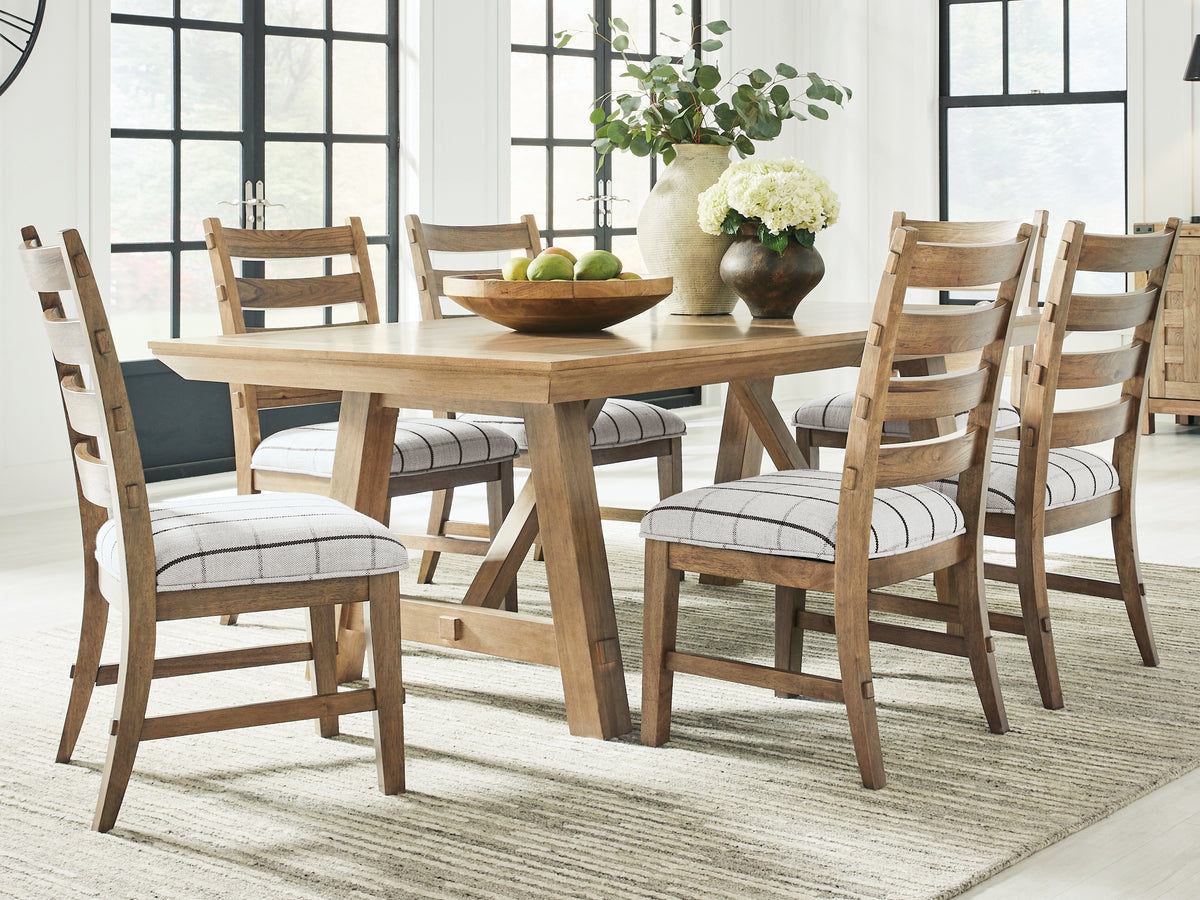 Hoover Furniture Outlet - Ashley Furniture - Ridgester Extension Dining Table and 6 Chairs - Extension Dining Table and 6 Chairs - D858D5