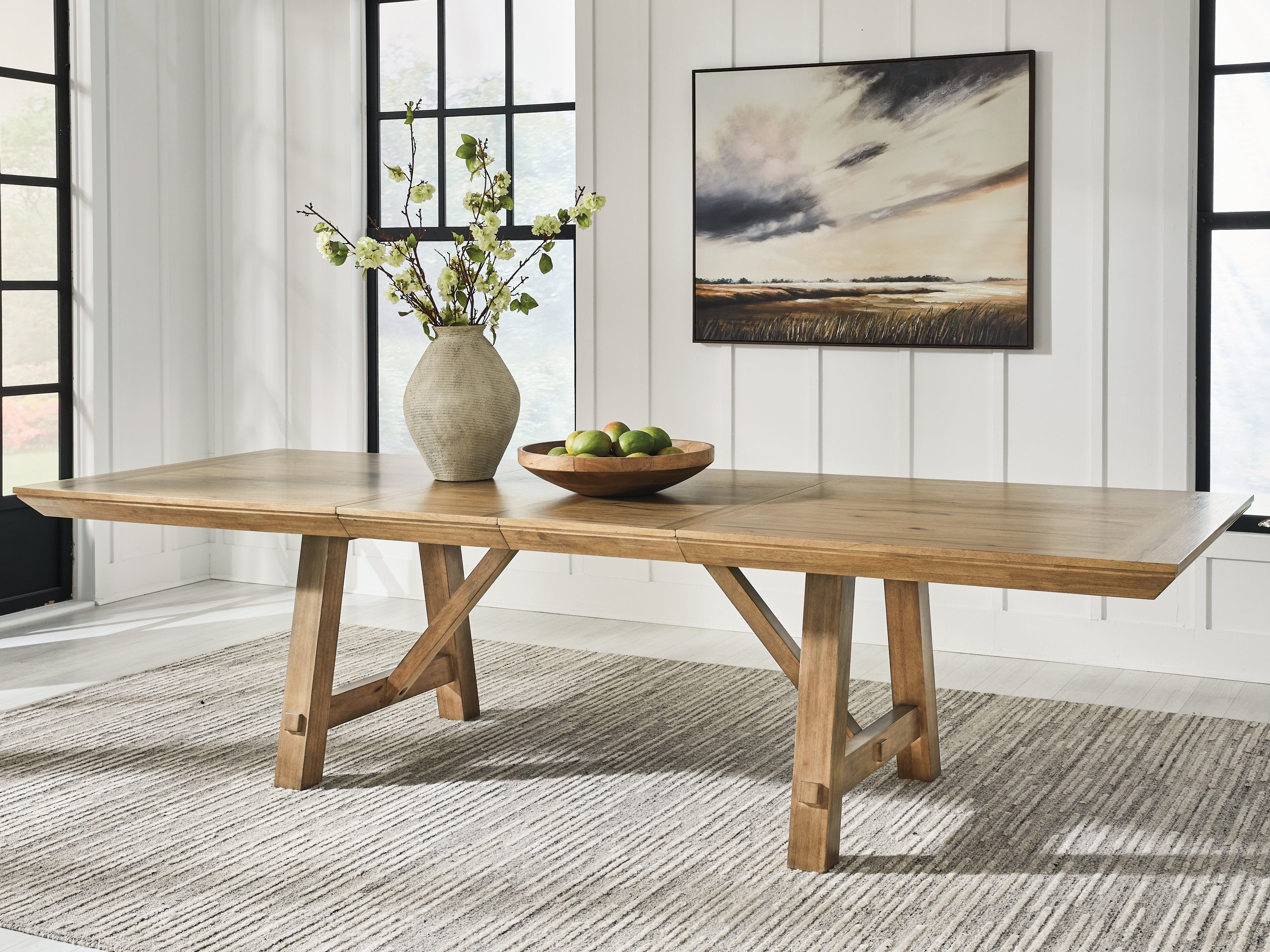 Hoover Furniture Outlet - Ashley Furniture - Ridgester Dining Extension Table - RECT Dining Room EXT Table - D858-45
