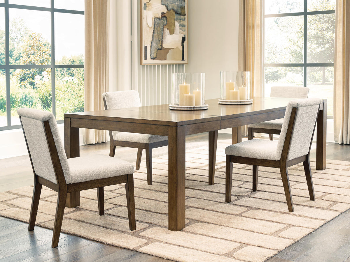 Hoover Furniture Outlet - Ashley Furniture - Marxmore Extension Dining Table and 4 Chairs - Extension Dining Table and 4 Chairs - D863D1