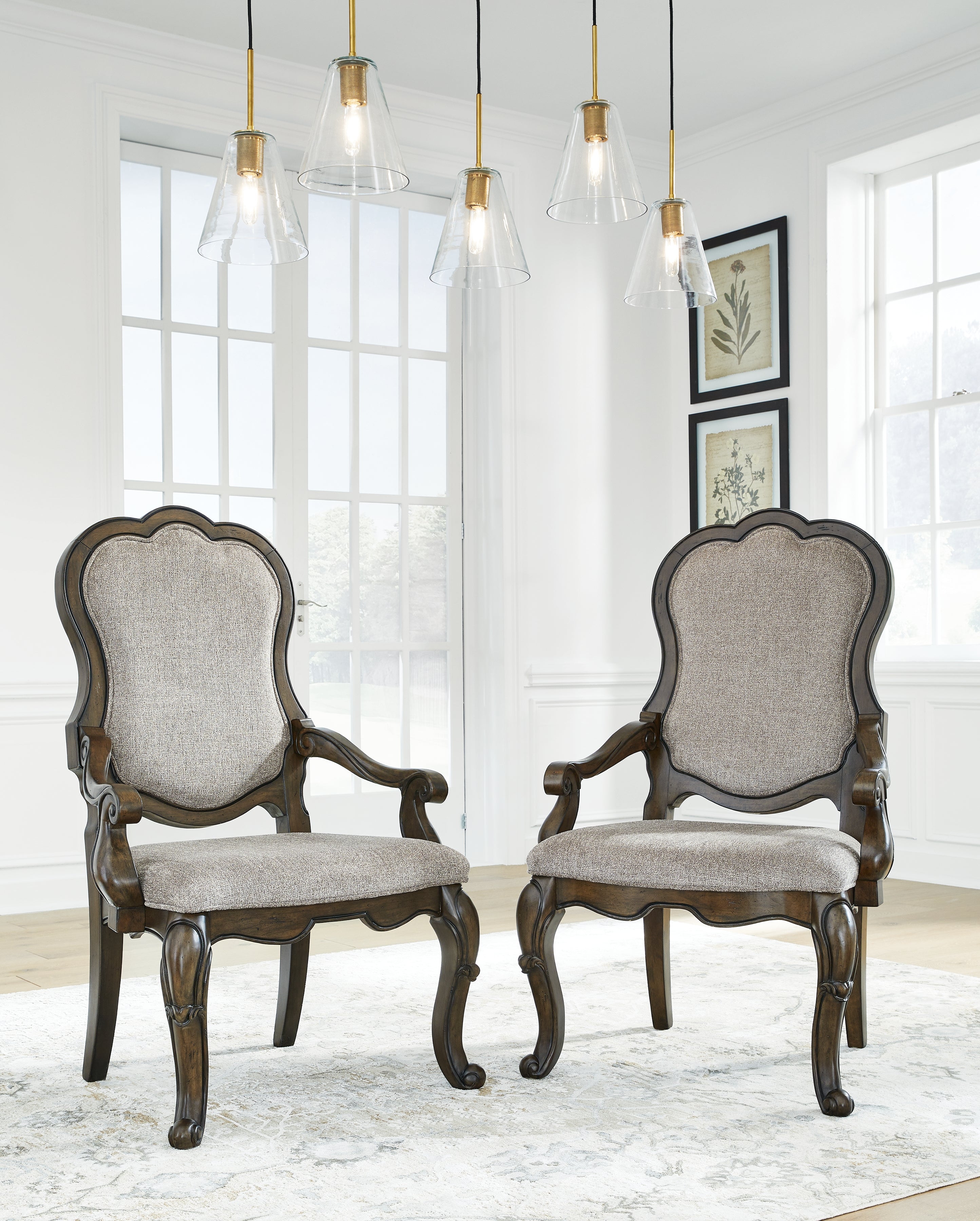 Hoover Furniture Outlet - Ashley Furniture - Maylee Dining Chair (Set of 2) - Dining Chair (Set of 2) / Dark Brown - D947-01AX2