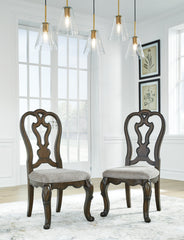 Hoover Furniture Outlet - Ashley Furniture - Maylee Dining Chair (Set of 2) - Dining Chair (Set of 2) / Dark Brown - D947-01X2