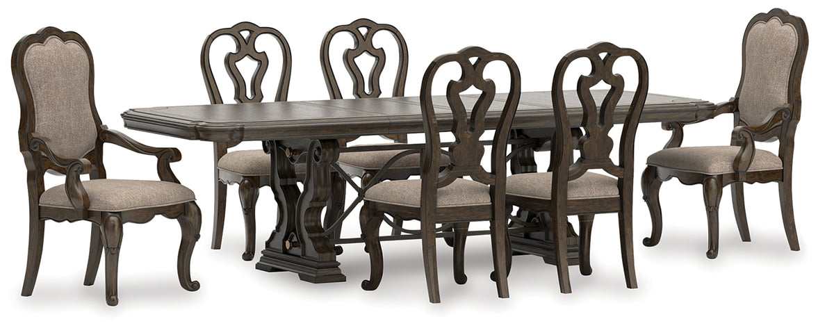 Hoover Furniture Outlet - Ashley Furniture - Maylee Dining Table and 6 Chairs - Dining Table and 6 Chairs - D947D3