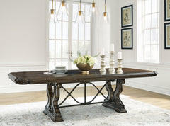 Hoover Furniture Outlet - Ashley Furniture - Maylee Dining Extension Table - Dining Extension Table / Dark Brown - D947D5
