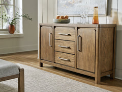 Hoover Furniture Outlet - Ashley Furniture - Cabalynn Dining Server - Dining Room Server / Light Brown - D974-60
