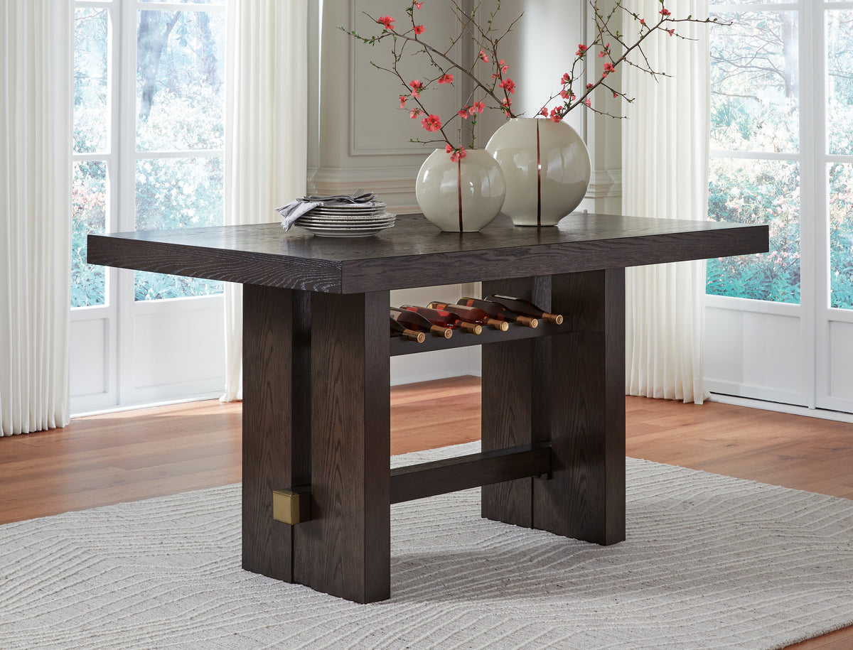 Hoover Furniture Outlet - Ashley Furniture - Burkhaus Counter Height Dining Table - RECT Dining Room Counter Table - D984-32