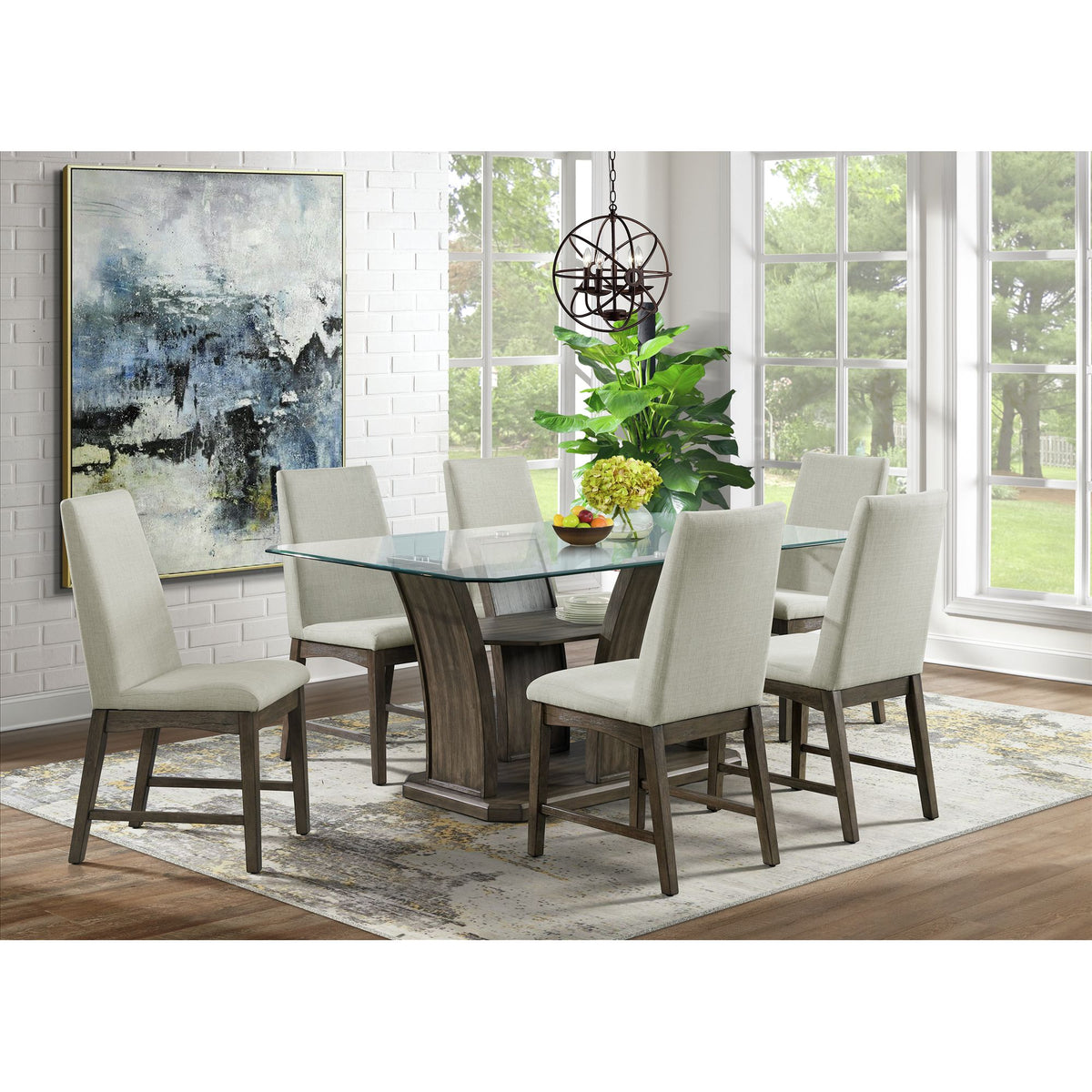 Dapper Grey Rectangular Dining Table – SKU DPR300DTB | Elements
