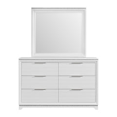 Denmark Dresser and Mirror Set in White