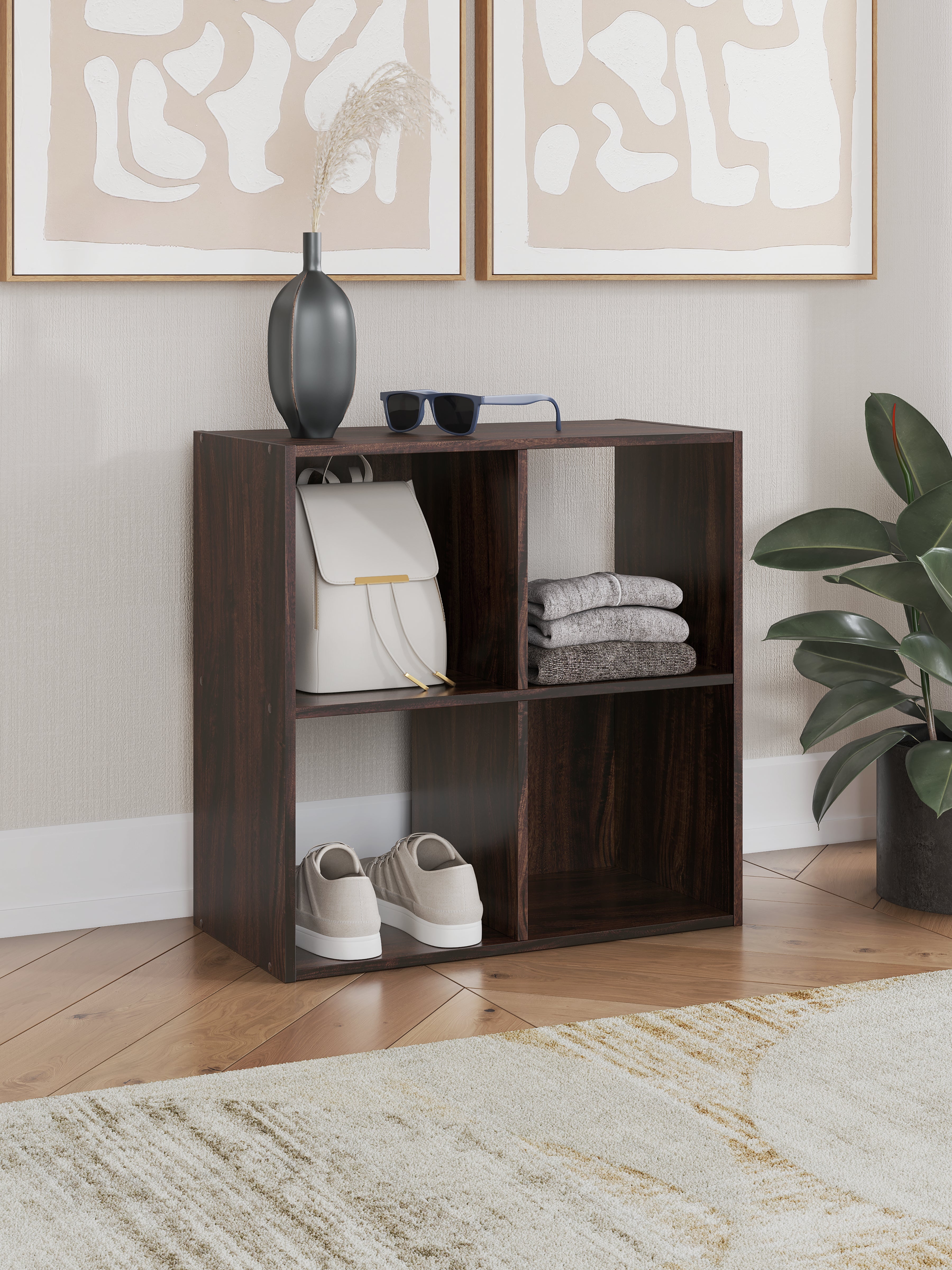 Hoover Furniture Outlet - Ashley Furniture - Glosmount Four Cube Organizer - Four Cube Organizer - EA1055-2X2
