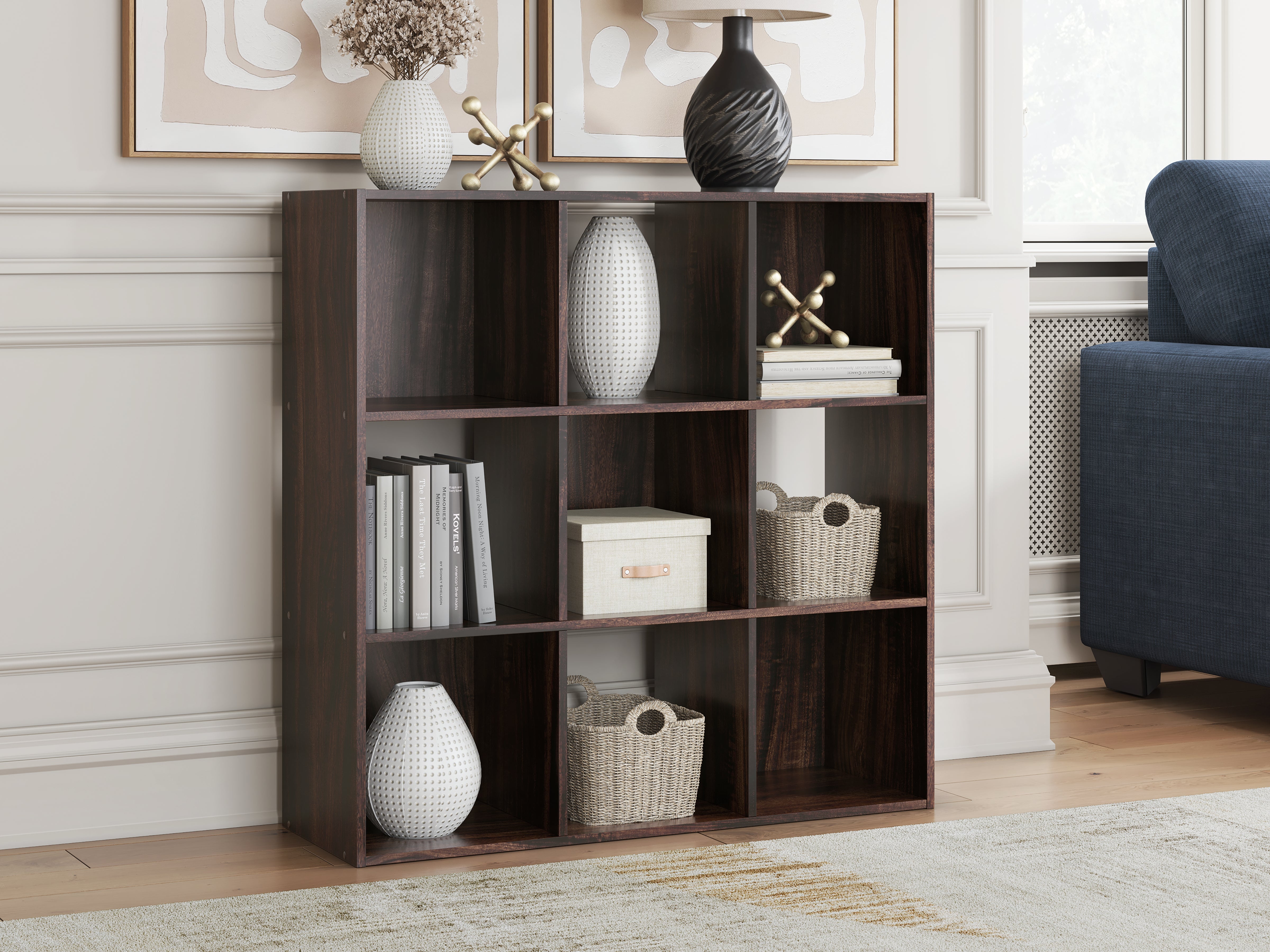 Hoover Furniture Outlet - Ashley Furniture - Glosmount Nine Cube Organizer - Nine Cube Organizer - EA1055-3X3
