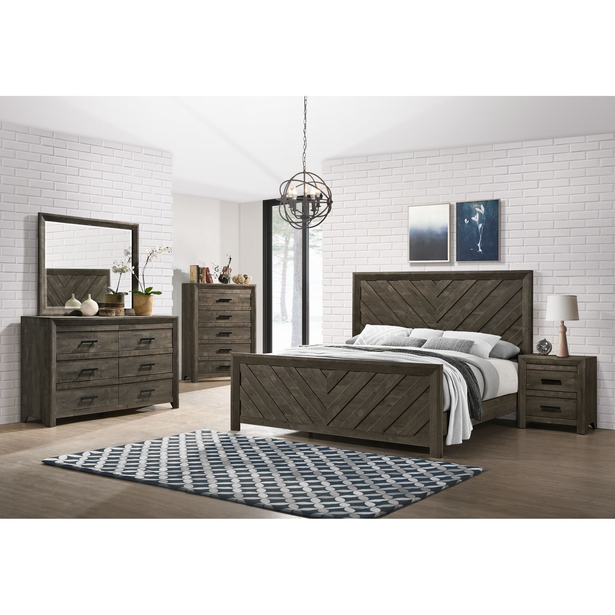 Eleanor 6-Drawer Dresser in Mocha Grey – SKU EL400DRZS | Elements