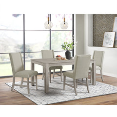 Eleanor Dining Side Chair with Heirloom Fabric in White (2 Per Carton) – SKU D-6460-3-SC | Elements