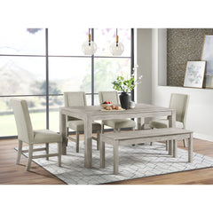 Eleanor Rectangular Dining Table in White – SKU D-6460-3-DT | Elements