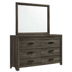Eleanor Dresser & Mirror Set in Mocha Grey