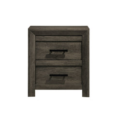 Eleanor 2-Drawer Nightstand in Mocha Grey