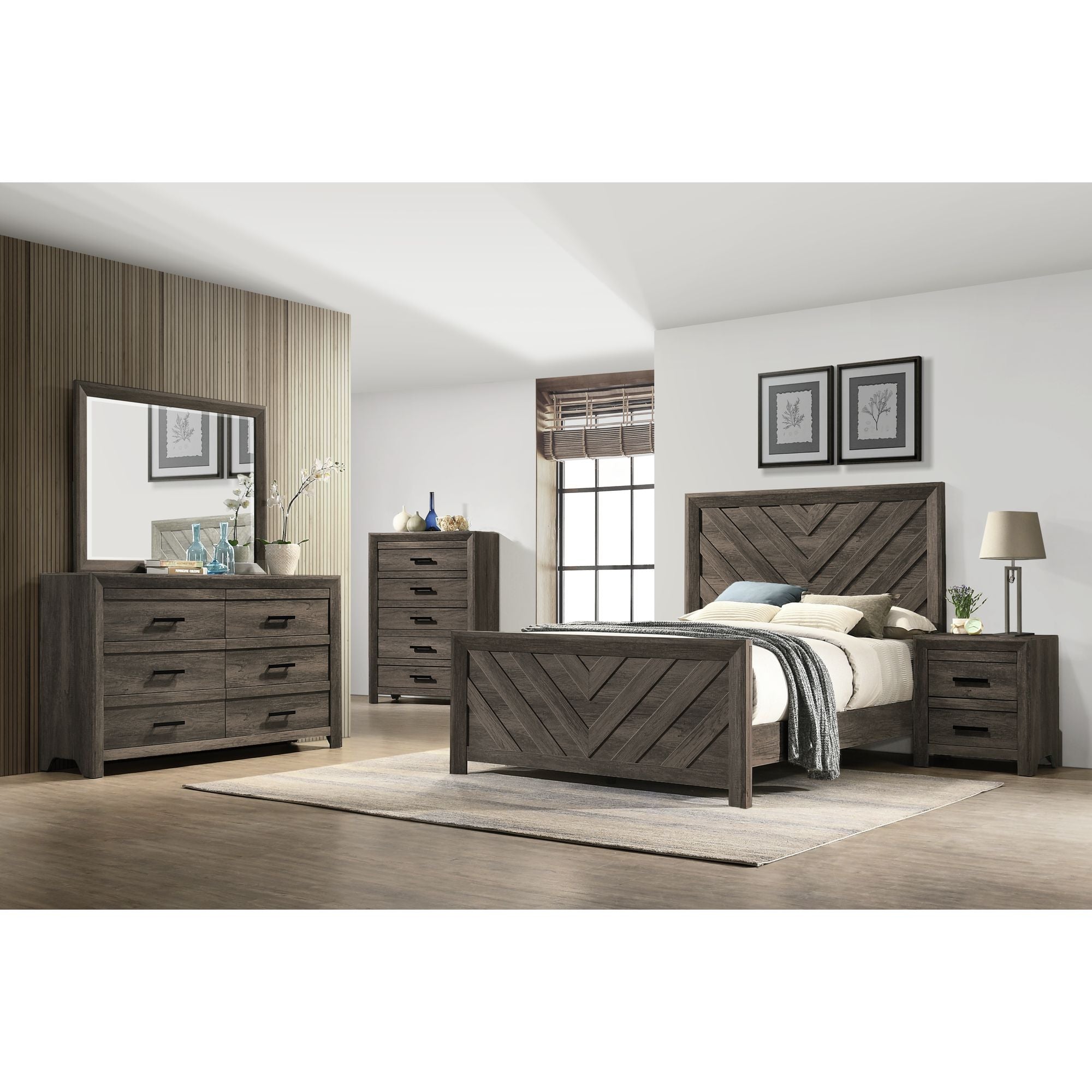 Eleanor Dresser & Mirror Set in Mocha Grey – SKU EL400DRMRZS | Elements