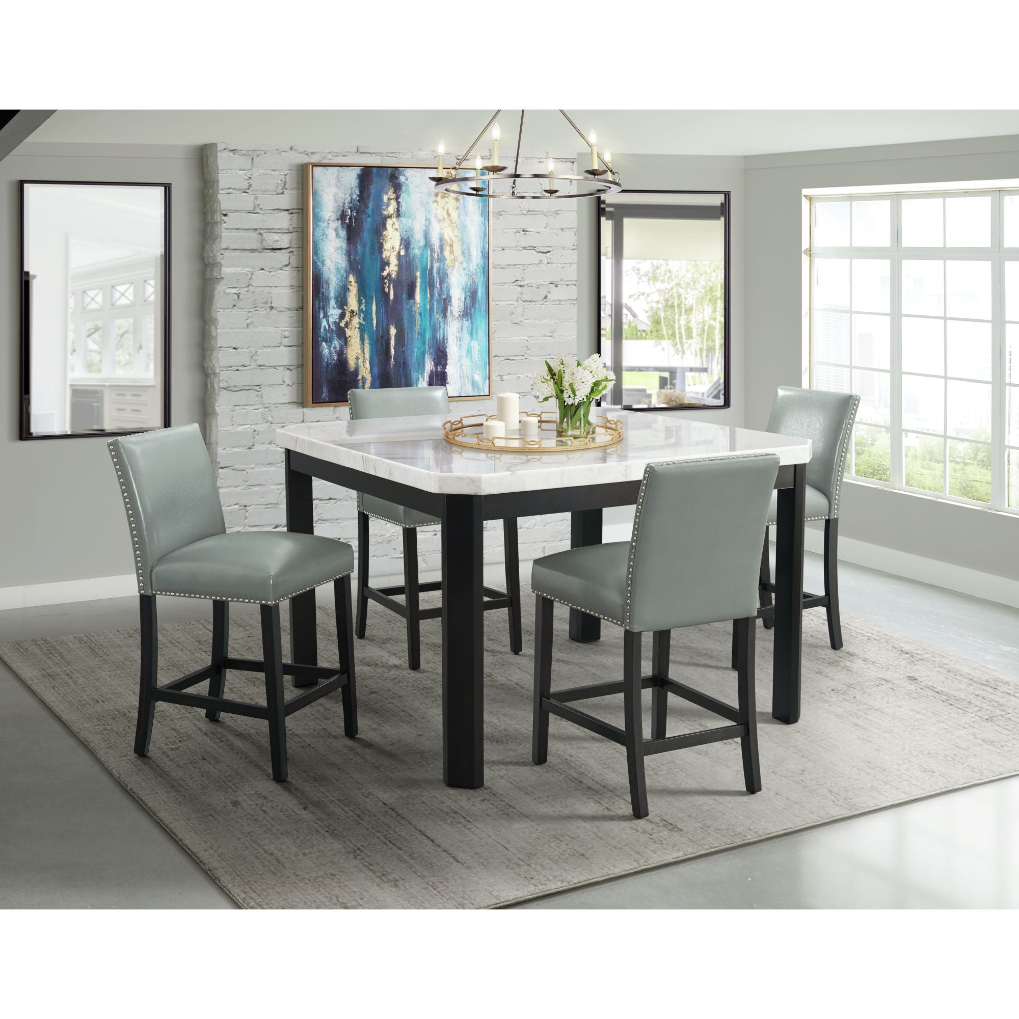 Meridian Counter Side Chair Grey (2 Per Pack) – SKU DMI300CSC | Elements