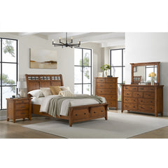 Gage Dresser & Mirror Set in Chestnut – SKU B-15580-5-DRMR | Elements