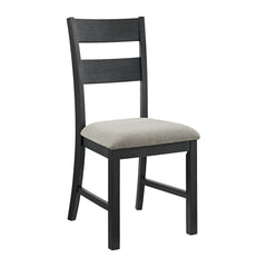 Garcia 6PC Dining Set with Table, 4 Chairs, and Bench in Black