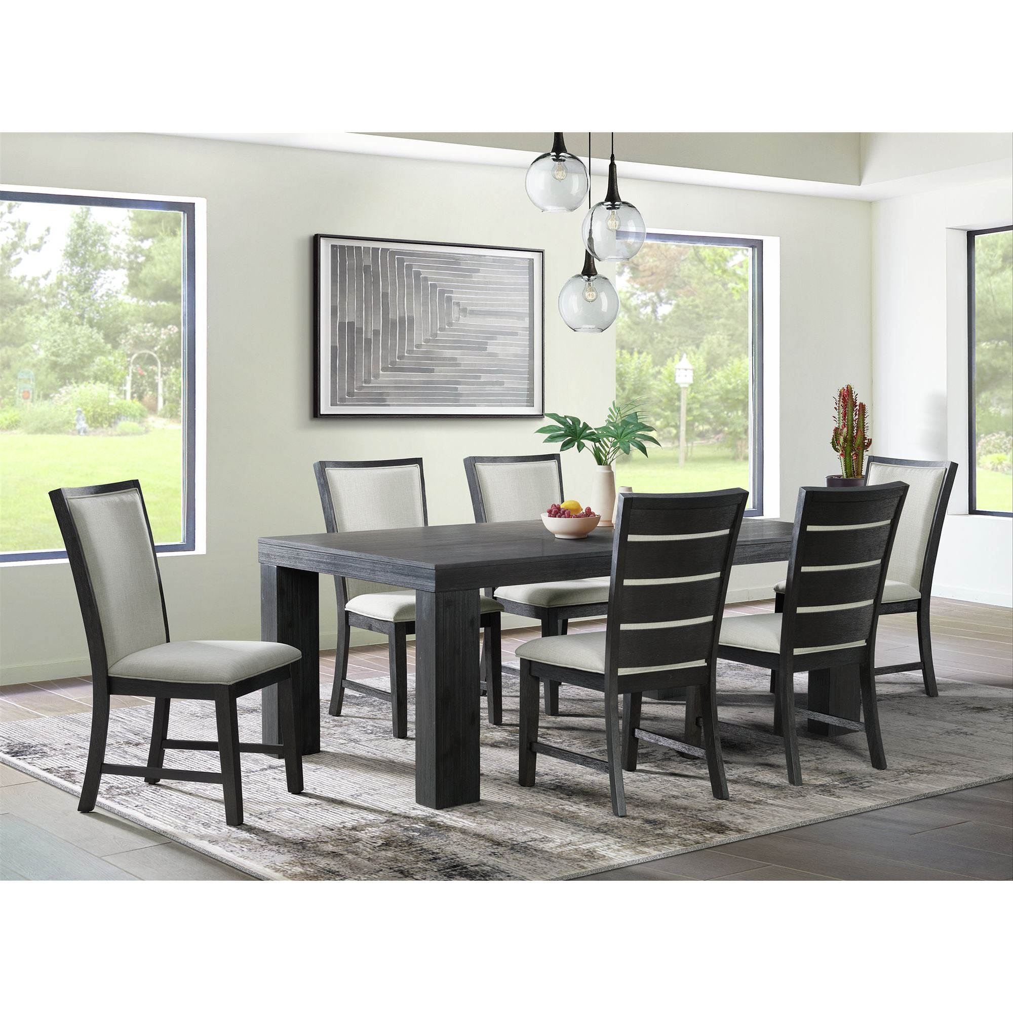 Grady Rectangle Dining Table Black – SKU DGD818DTB | Elements