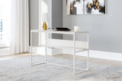 Hoover Furniture Outlet - Ashley Furniture - Deznee Home Office Desk - Home Office Desk / White - H162-14
