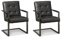 Hoover Furniture Outlet - Ashley Furniture - Starmore Home Office Desk Chair (Set of 2) - Home Office Desk Chair (Set of 2) / Black - H633-02AX2