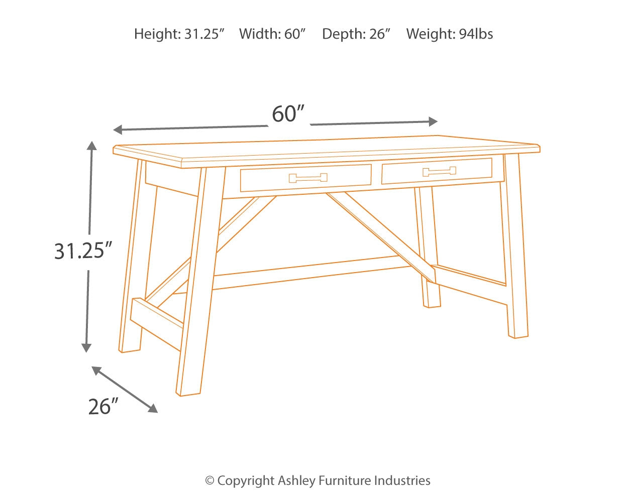 Baldridge Office Desk