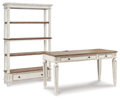 Hoover Furniture Outlet - Ashley Furniture - Realyn Desk and Bookcase - Desk and Bookcase - H743H5