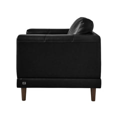 Hampton Chair In Fiero Black (Top Grain/PVC)
