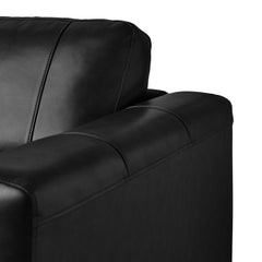 Hampton Loveseat In Fiero Black (Top Grain/PVC)
