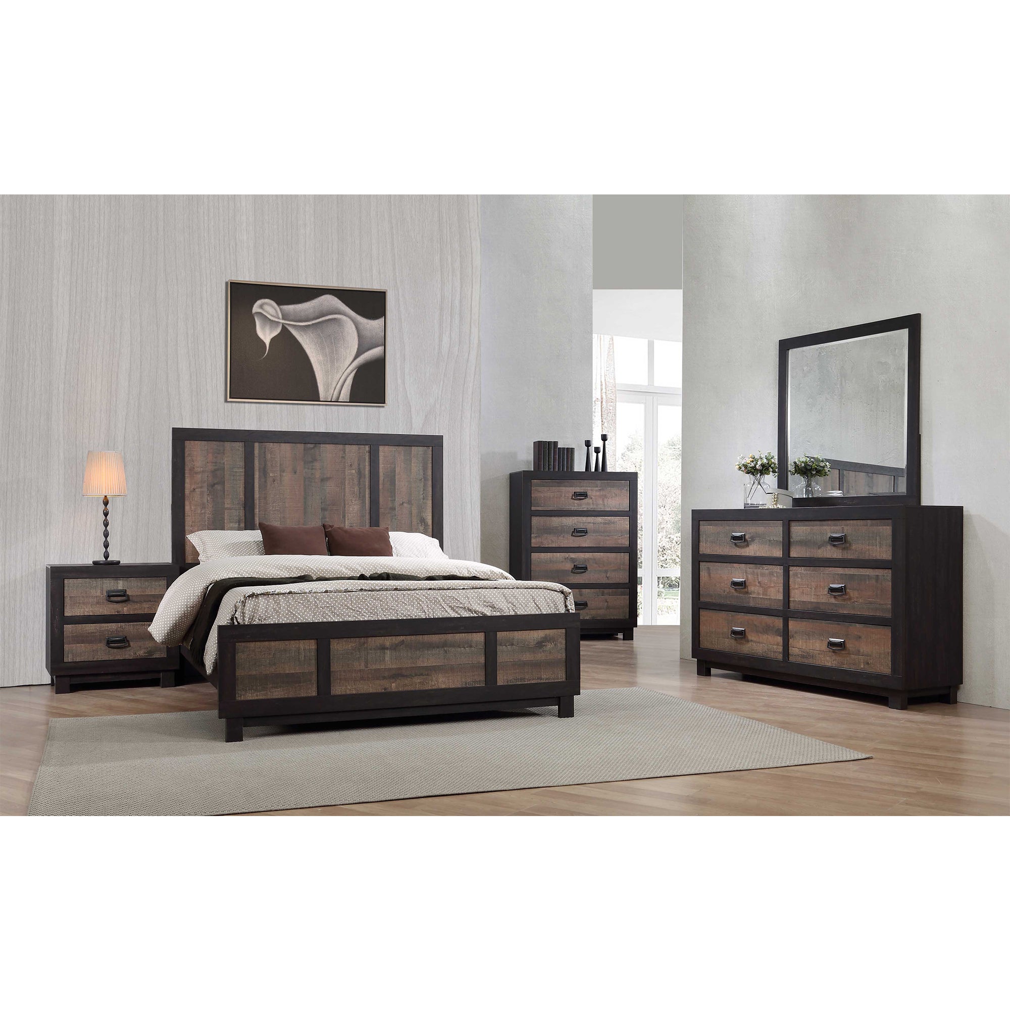Harlington 6-Drawer Dresser w/ Mirror Set – SKU HG100DRMR | Elements
