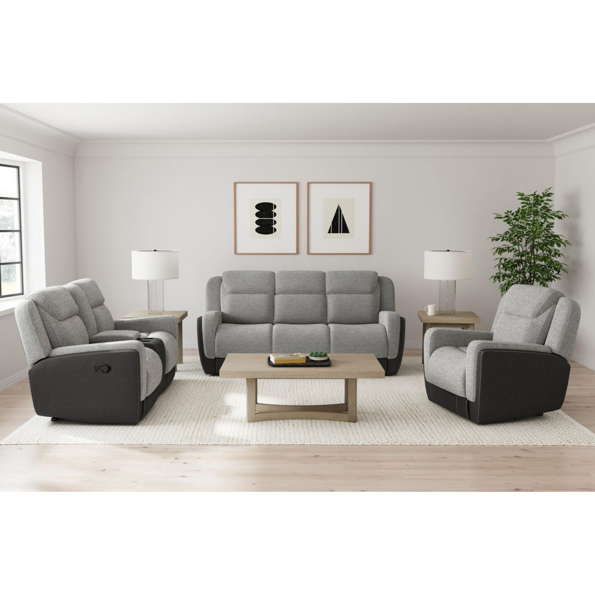 Hornet Motion Glider Recliner in Rancho Grey – SKU U-11550-10531-107 | Elements