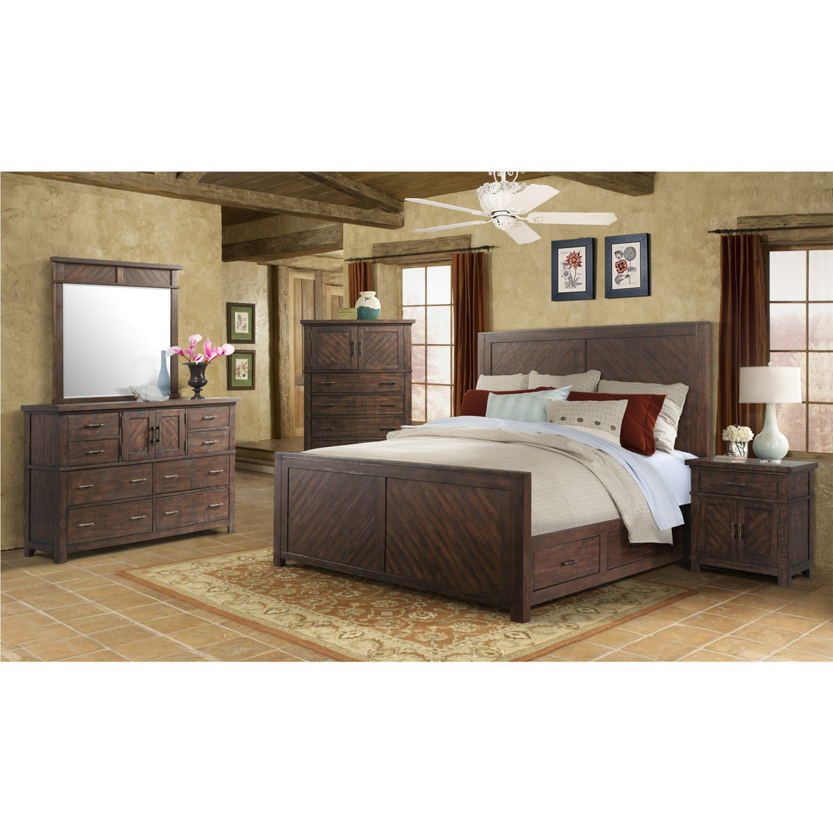 Jax Dresser & Mirror Set – SKU JX600DRMR | Elements