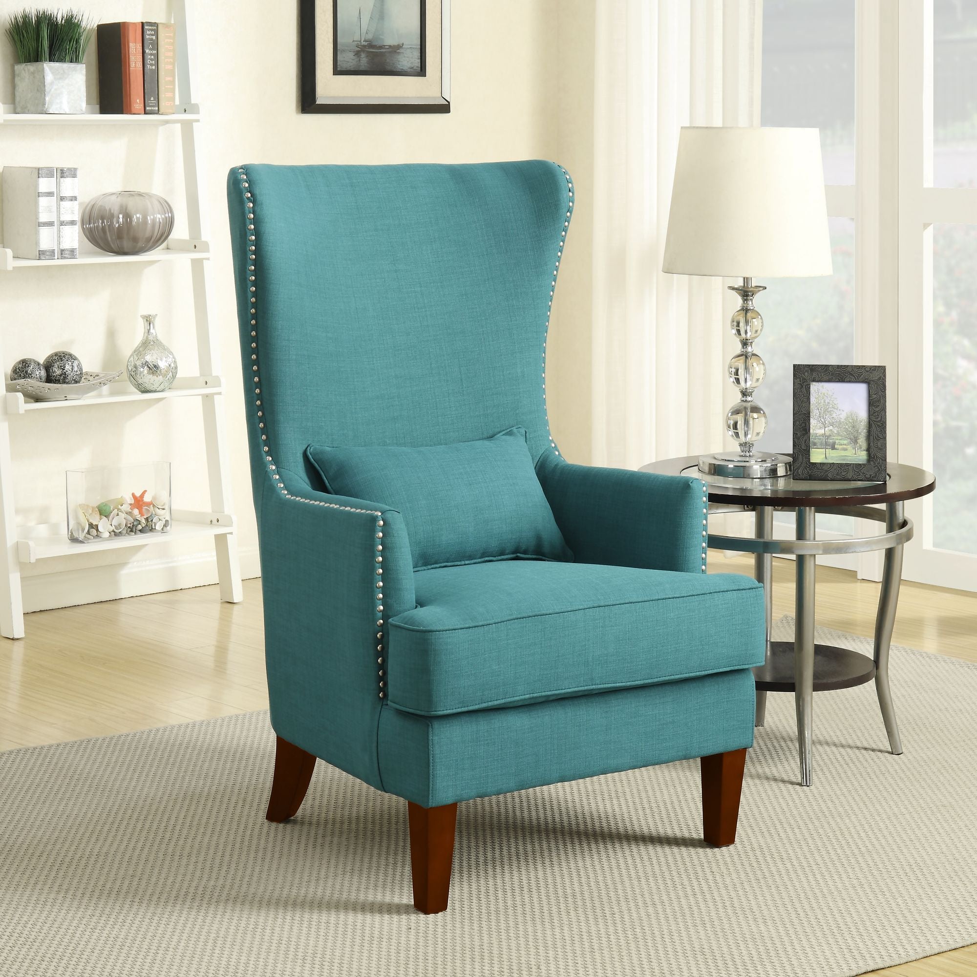 Kori 724 Chair W/Chrome Nails Heirloom Aqua/Teal (ISTA 3) – SKU UKR087100CA | Elements