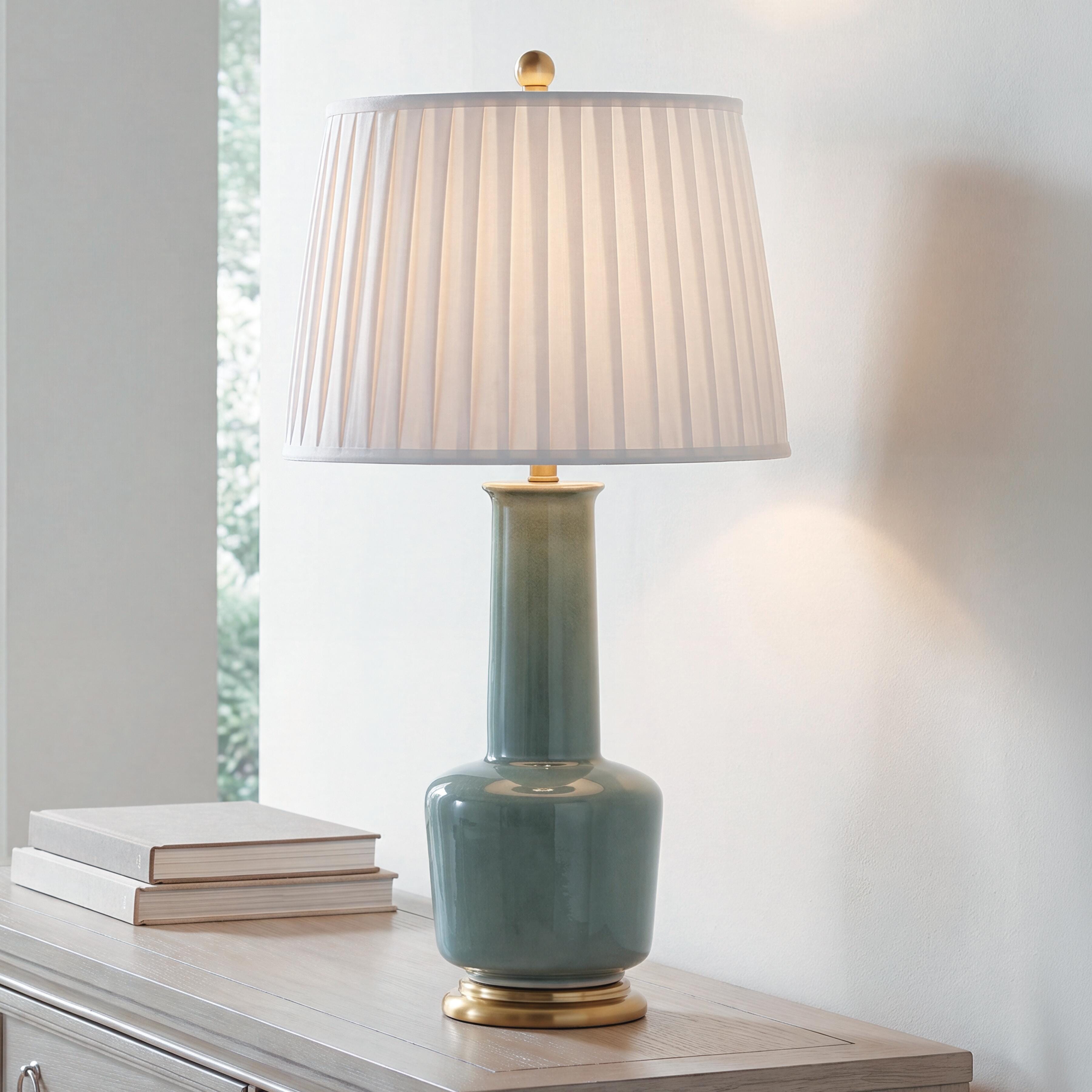 Hoover Furniture Outlet - Ashley Furniture - Webbington Table Lamp - Ceramic Table Lamp (1/CN) - L100944