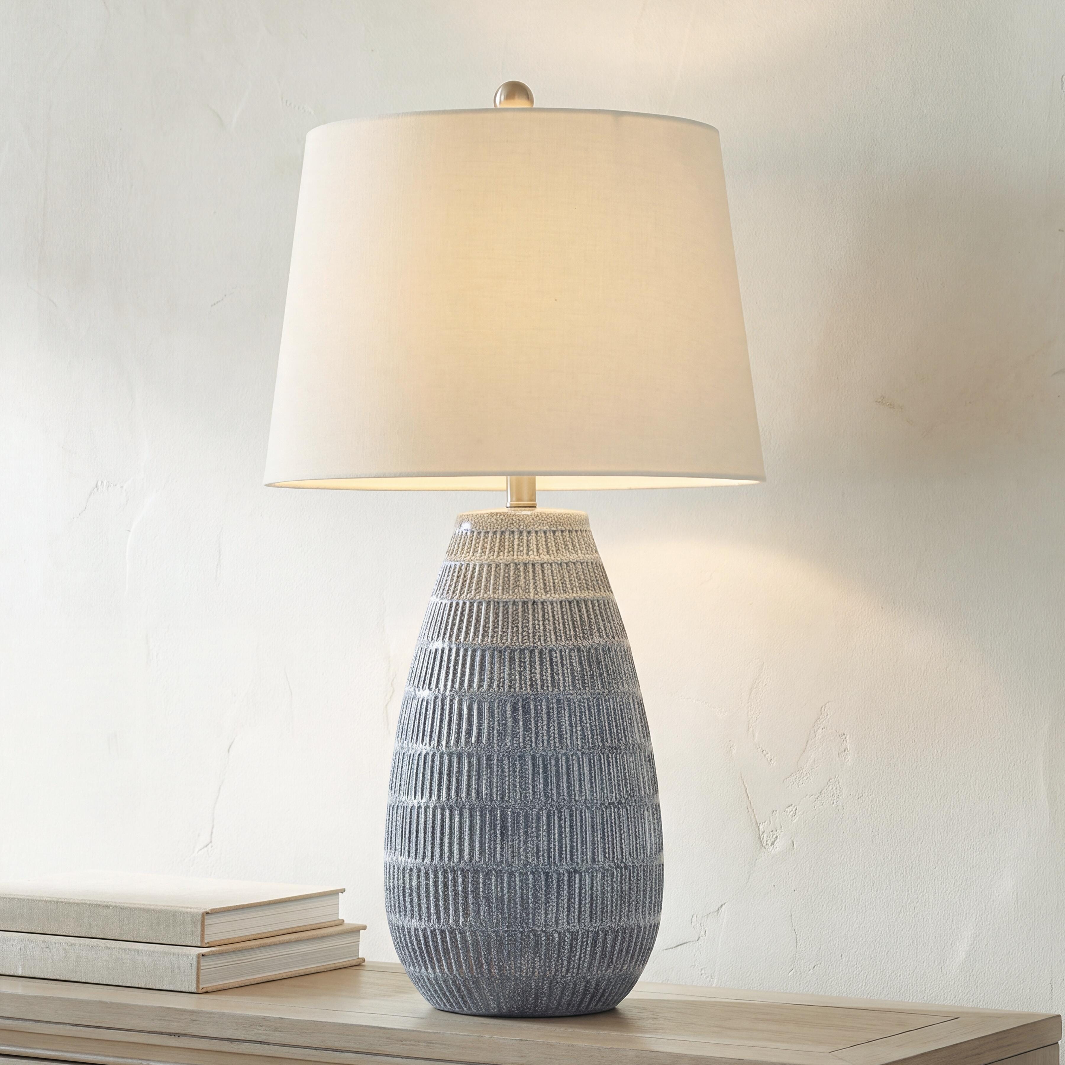 Hoover Furniture Outlet - Ashley Furniture - Kaidins Table Lamp - Ceramic Table Lamp (1/CN) - L100984