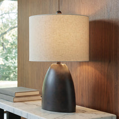 Hoover Furniture Outlet - Ashley Furniture - Sethmore Table Lamp - Terracotta Table Lamp (1/CN) - L101024