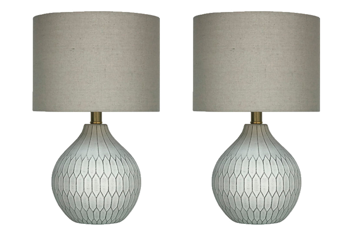 Hoover Furniture Outlet - Ashley Furniture - Wardmont Table Lamp (Set of 2) - Table Lamp (Set of 2) - L180094X2