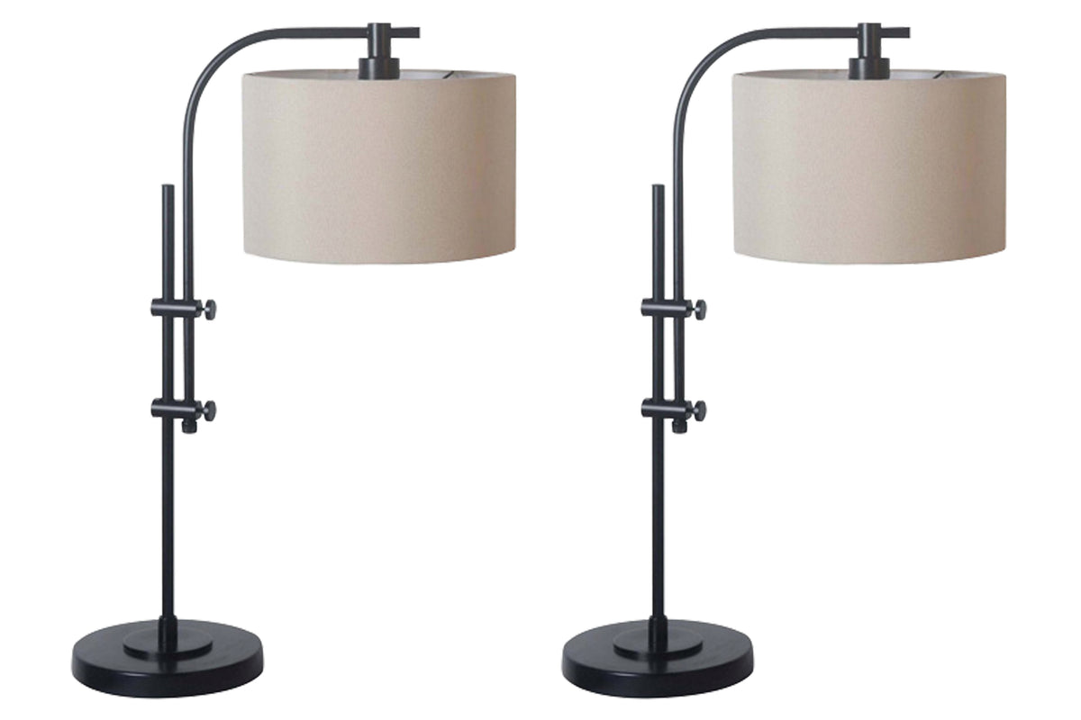 Hoover Furniture Outlet - Ashley Furniture - Baronvale Accent Lamp (Set of 2) - Accent Lamp (Set of 2) - L206043X2