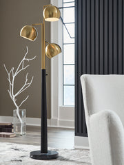 Hoover Furniture Outlet - Ashley Furniture - Sorcha Floor Lamp - Metal Floor Lamp (1/CN) - L206111