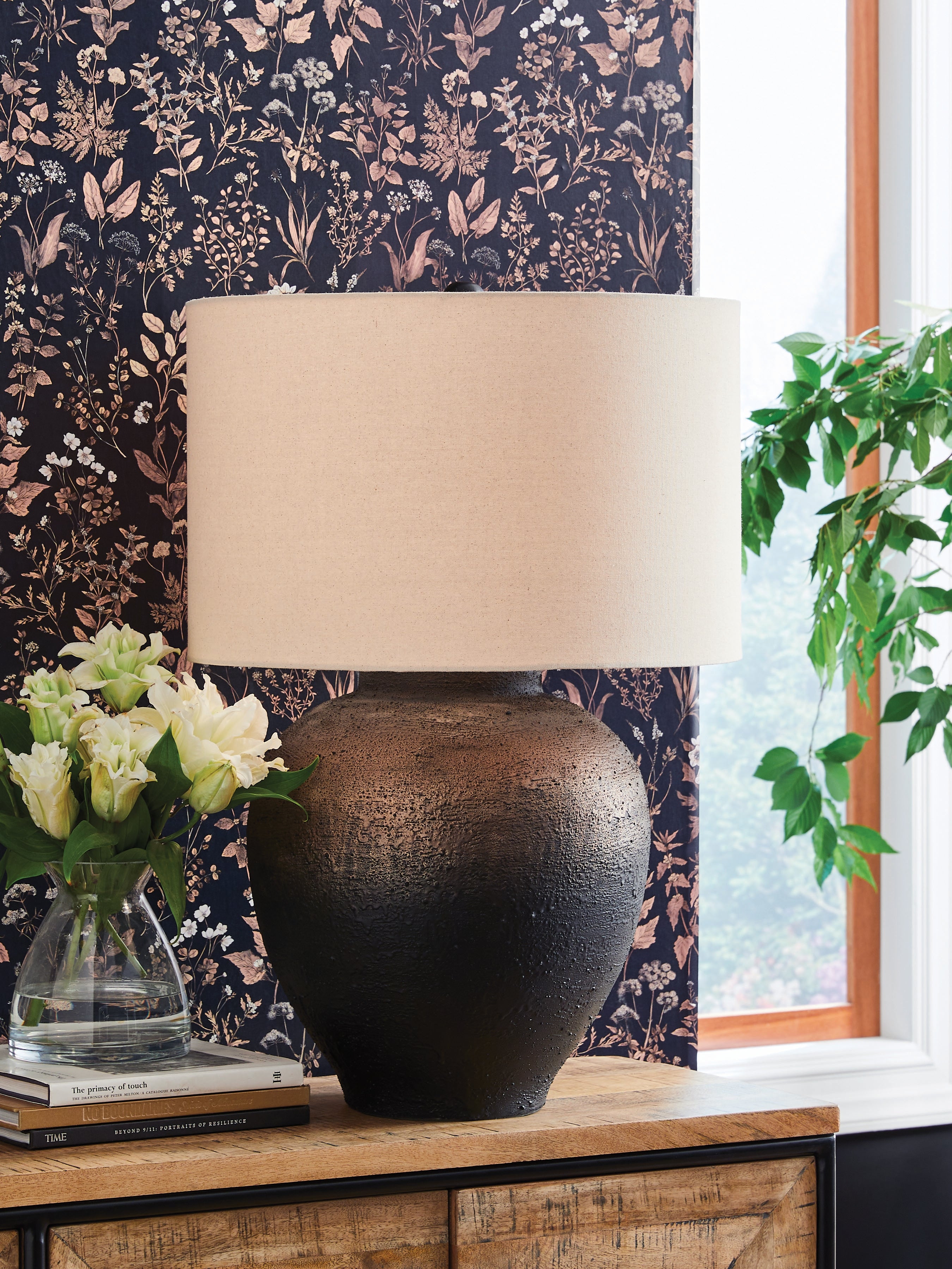 Hoover Furniture Outlet - Ashley Furniture - Newgerhard Table Lamp - Metal Table Lamp (1/CN) - L207644