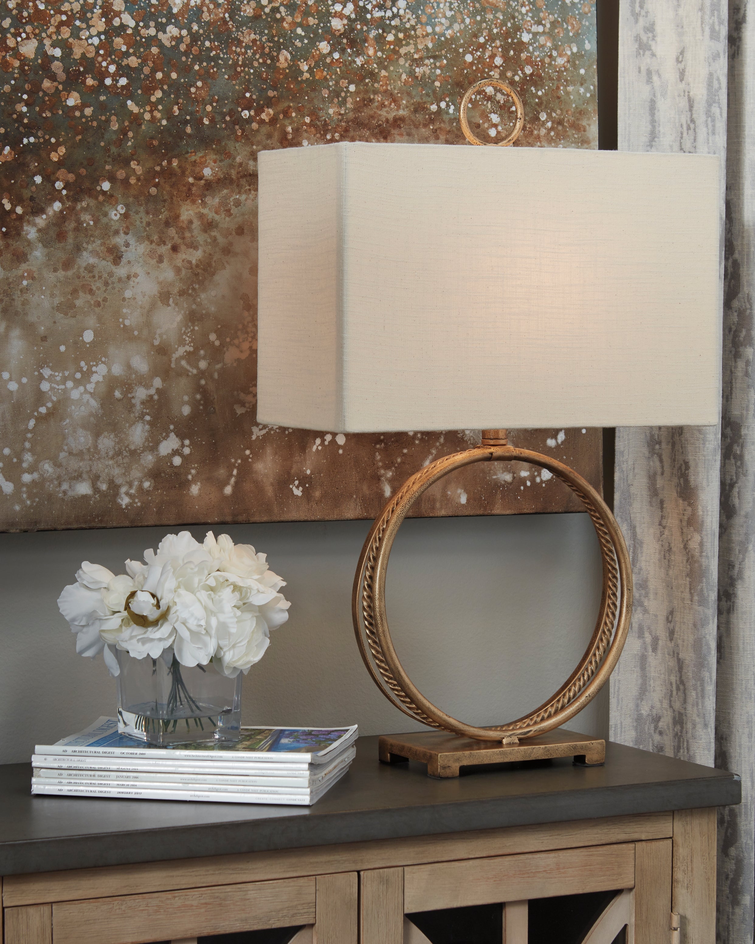 Hoover Furniture Outlet - Ashley Furniture - Mahala Table Lamp (Set of 2) - Table Lamp (Set of 2) - L208124X2